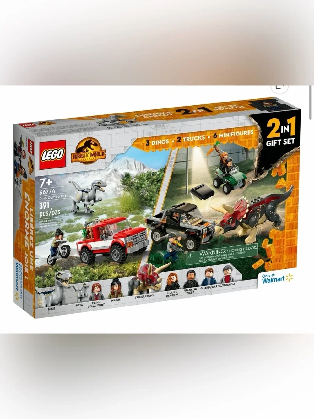 Lego Jurassic World Co Pack 66774 RETIRED Complete Set RARE Walmart Exclusive